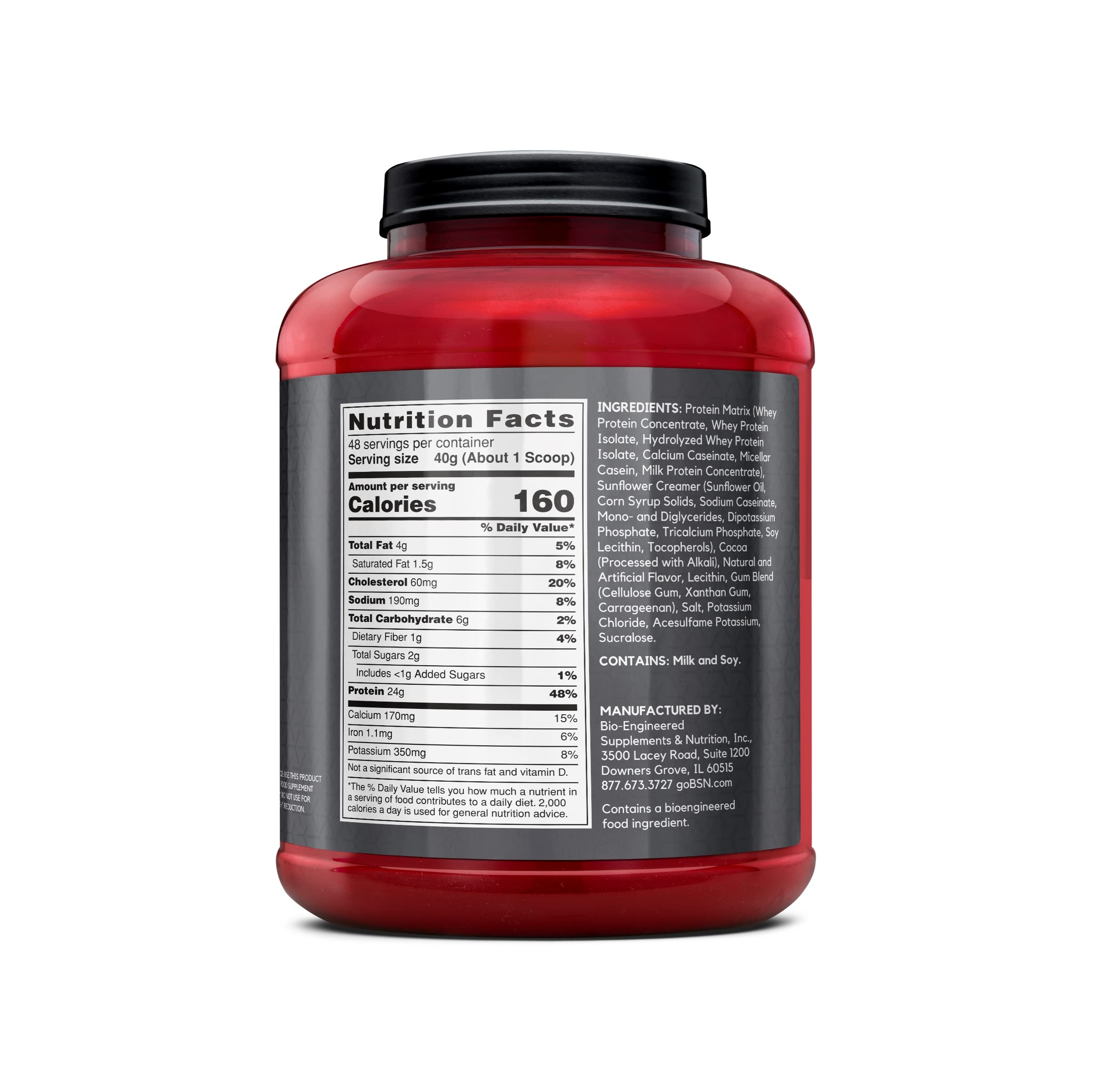 BSN SYNTHA-6 EDGE Protein Powder, with Hydrolyzed Whey, Micellar Casein, Milk Protein Isolate, Low Sugar, 24g Protein, Chocolate Milkshake, 48 Servings