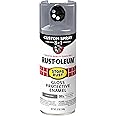 Rust-Oleum 376897 Stops Rust Custom Spray 5-in-1 Spray Paint, 12 oz, Gloss Smoke Gray