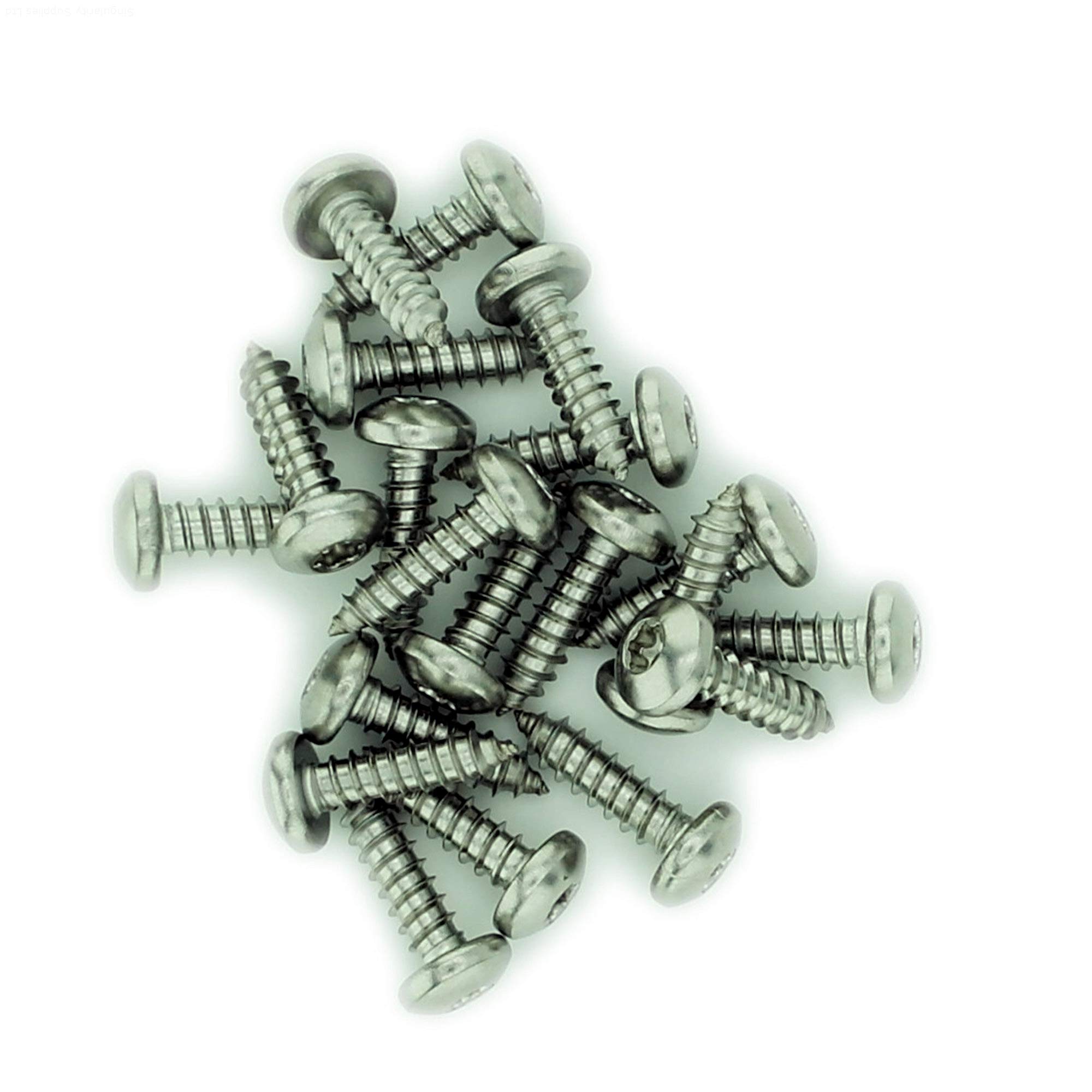 No.6 x 1.25 (3.5mm x 32mm) TX Pan Self-Tapping Screw - Stainless Steel (A2) (Pack of 20) — image 1