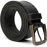 Hide &amp; Drink, Rustic Handmade Full Grain Leather Men's Belt, Two Row Stitch Stylish Design - Everyday Belts for Men