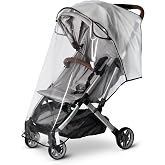 Clear Stroller Rain Cover, Universal EVA Weather Shield with Side Air Vents | Clear Stroller Rain Cover with Air Vents, Universal EVA Weather Shield for Most Single Strollers, Rain, Wind &amp; Snow