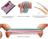 Hanyousheng 200 Pieces Multicolor Hair Ties 2mm 25mm No Crease Elastic Hair view 4