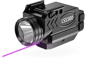 XYH-Win 1000 Lumens Weapon Laser Light Combo, Aluminum Tactical LED Flashlight and Purple Laser with Momentary and Strobe Function, Magnetic USB Rechargeable, Fits for Full and Compact Rail Mounted