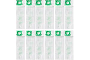 CF Clean Fairy 12Pack Micro Synthetic Cloth Bags Compatible With Sebo C G & X series & Windsor Sensor S12 S15 XP12 XP15 XP18 SR12 SR15 SR18 Versamatic Plus Replacement for 5093AM Vacuum Filter Bags