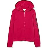 Happy Nation girls Happy Nation Fleece Full Zip Hoodie Sweatshirt