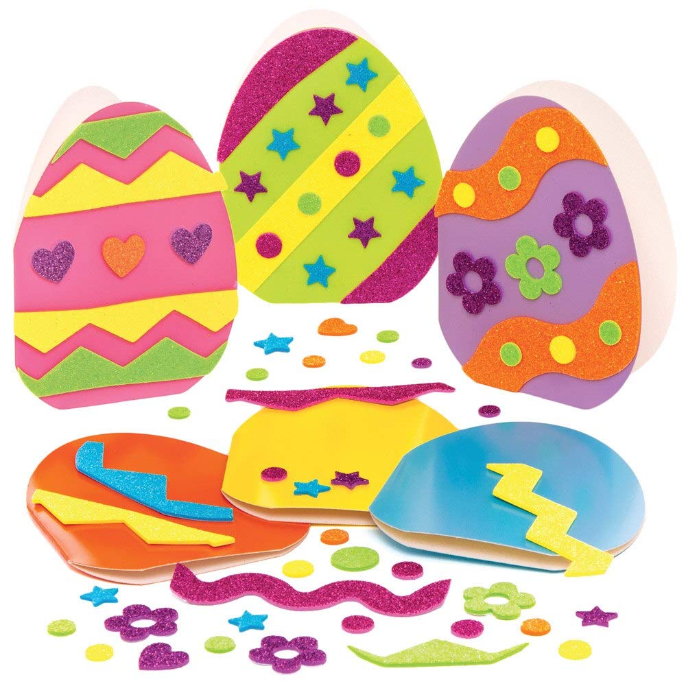 Baker Ross Easter Egg Mix & Match Cards - Pack of 6, Easter Crafts, Craft For Kids (AT439)