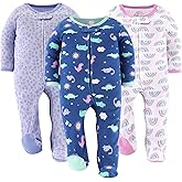 The Peanutshell Baby Girl Sleepers, Sleep and Play Footed Baby Pajamas Girls, Infant Clothes, Newborn, 0-3, 3-6, 6-9 Months