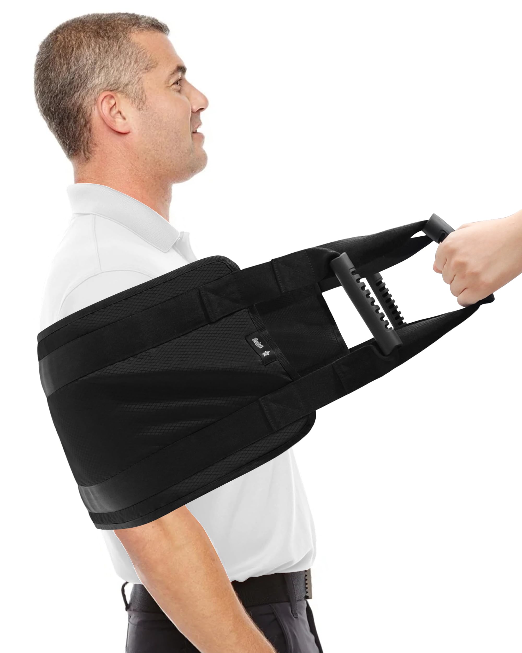 Photo 1 of SPRING SEAON Transfer Sling - Essential Transfer Belt Lifting Strap for Elderly and Disabled with Mobility Aids- Lift Assist Gait Belts for Seniors for Home, Hospital, Nursing Care (Black)