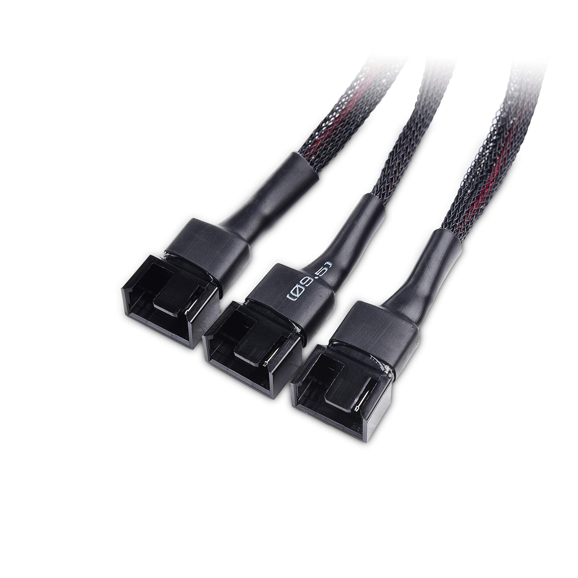 Cable Matters 2-Pack 3 Computer Case Fan Splitter Cable with SATA Power - 16 Inches