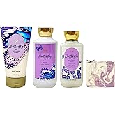 Bath & Body Works Butterfly 3 Piece Gift Set - Body Scrub - Shower Gel and Body Lotion - with a Lavender Dream Bar Soap - Full Size