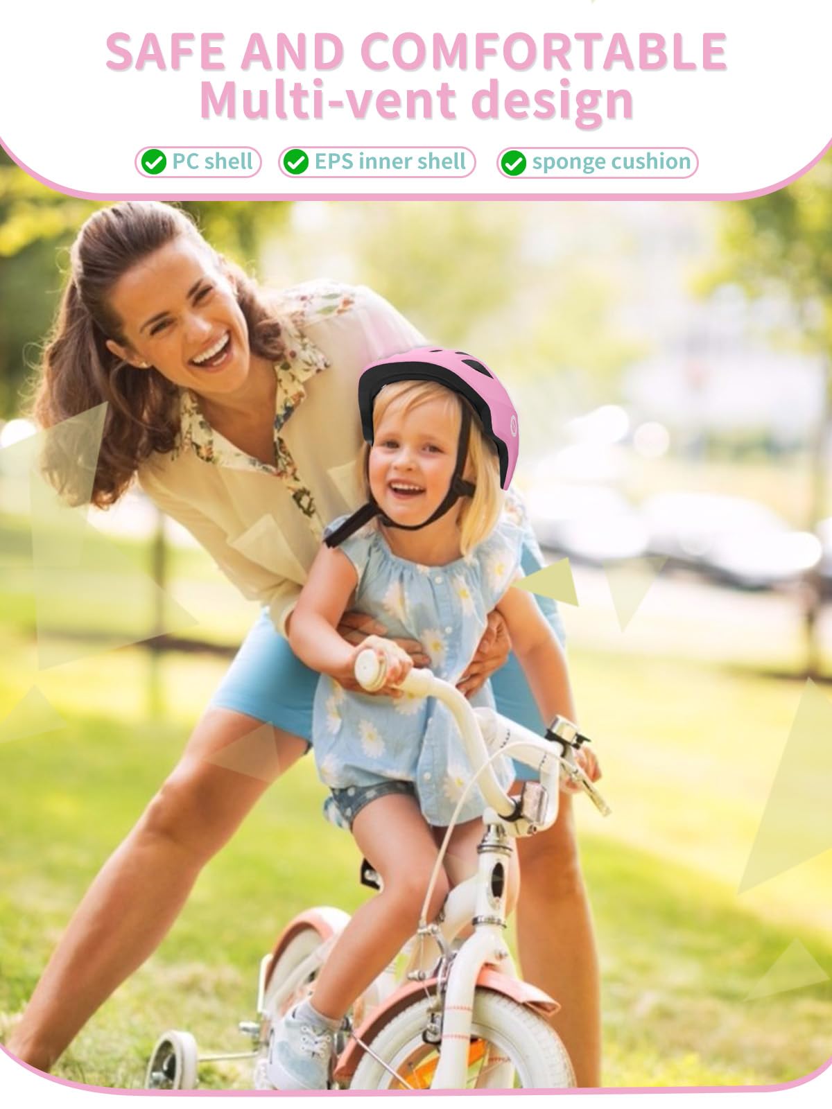 XJD Toddler Helmet Kids Bike Helmet for Infant/Baby Multi-Sport Adjustable Skateboard for Kids Boys Girls Lightweight for Age 1 and Older