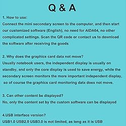 WOWNOVA English Version Computer Temp Monitor, ARGB