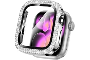 Goton Series 11 42mm Bling Case Compatible for Apple Watch Screen Protector Series 11 & 10 for Women, Glitter Diamond Rhinestone Face Cover for iWatch 42 mm Accessories
