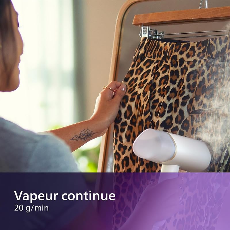 défroisseur à main 3000, 20 g/min, 1000W, pliable et léger, Blanc