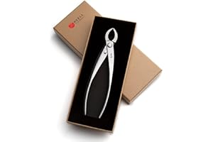 TIANBONSAI Bonsai Straight Edge Cutter Professional Grade Branch Cutter Alloy Steel Bonsai Tools Equip With Tool Bag (MT-SE-205 branch cutter gift-packaging)