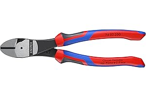 KNIPEX - KPX7402200 Tools - High Leverage Diagonal Cutters, Multi-Component (7402200) 8 inches