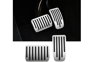 Carwiner Foot Pedal Pads Set for 2022-2025 Tesla Model 3 Model Y Performance Aluminum Pedal Covers Accessories