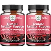 Fertility supplements for women with Inositol & Folic acid - Preconception vitamins for women for Hormone Balance with L-methylfolate, B12, vitamin D3, iodine, Selenium, Zinc and CoQ10 - 2 pack