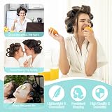 BELICOO 60 PCS Hair Rollers with Clips 5 Sizes 60/48/36/25/15mm Velcro view 7