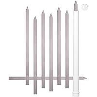 + HOM 8 Kebab 1" Wide Flat Skewers, Stainless Steel, No-Wood Handle, Koobideh Persian Kabob, Carrying Case