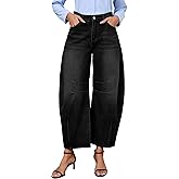BubFee Women's Wide Leg Jeans High Waist Baggy Denim Pants