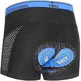 BERGRISAR Men's Cycling Underwear 3D Padded Bike Shorts Mountain Bike Liner Biking Bicycle Undershorts