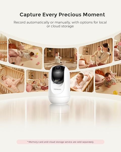 MOMCOZY SMART WIFI BABY MONITOR WITH CAMERA AND AUDIO, 5″ 1080P SCREEN WITH WALL MOUNT, MOTION & CRY DETECTION, SAFE FENCE, CLEAR NIGHT VISION, 5000MAH BATTERY, 2-WAY TALK, PHOTO & VIDEO RECORDING