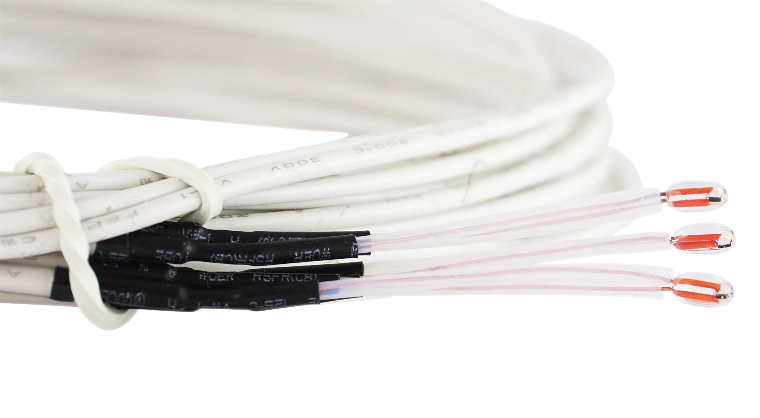 3D FREUNDE 3 pcs. Thermistor temperature sensor NTC3950/100kΩ for extruder or heated print bed with Teflon insulated compatible with E3D V6 clone, makerbot mk8, Anet A8 A6, RepRap, Prusa i3 3D printer