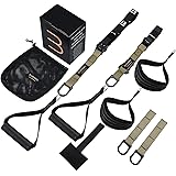 Bodytorc Suspension Trainer, Bodyweight Training Straps for Full Body Workouts at Home, Includes Door Anchor, Extension Arms 