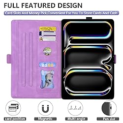Dteck for iPad Air 13 Inch Case 2024 M2,iPad Pro