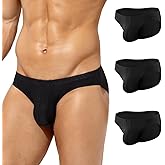 Casey Kevin Men's Ice Silk Underwear Sexy Low Rise Bikini Breathable Cooling Briefs Quick Dry Tagless Underpants Pack for Men