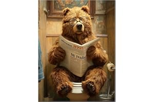 Bear Diamond Painting Kits for Adults, Bear Diamond Art Kit, Peinture Diamant Gem Art for Gifts and Wall Decor - 12x16 Inch