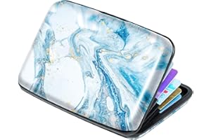 COCO ROSSI Mini Credit Card Holder for Women or Men,RFID Blocking Slim Hard Card Case ID Case Travel Wallet