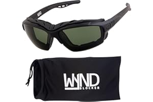 WYND Blocker Calvert Motorcycle Riding Glasses Extreme Sports Wrap Dry Eye Sunglasses (Model 338)