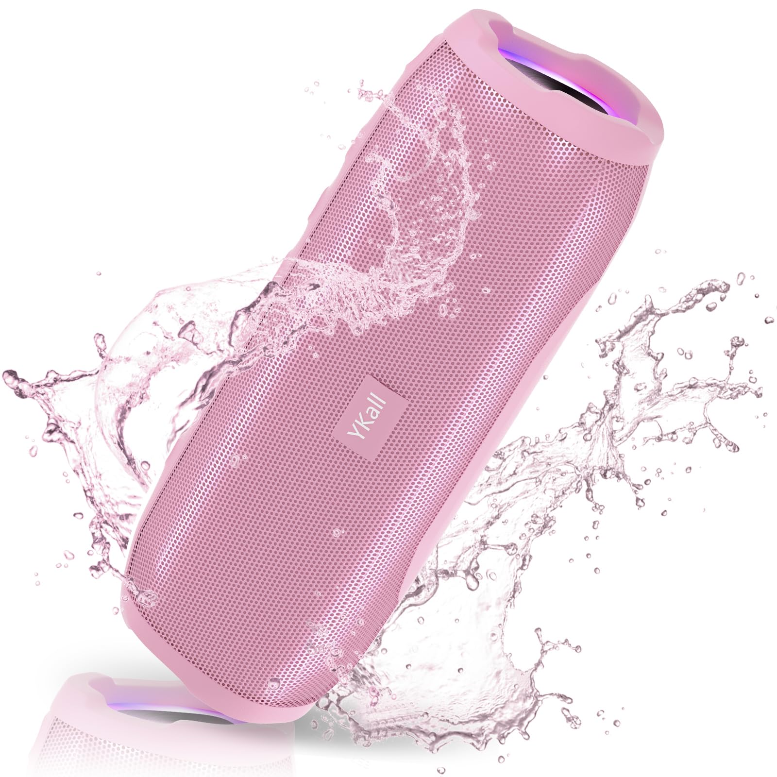 Photo 1 of Ykall Bluetooth Speakers, Portable Bluetooth Speaker Wireless with 20W Loud Stereo Sound, TWS Pairing, IPX6 Waterproof Shower Speakers, 36H Playtime, RGB Light Speaker, Built-in Radio Mode