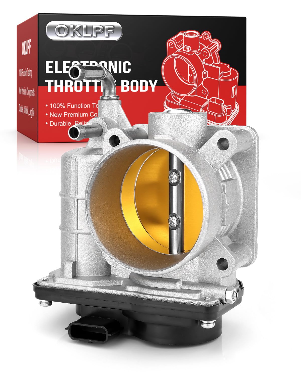 Photo 1 of OKLPF Electronic Throttle Body Compatible with Nissan Altima 2007-2012, Rogue 2008-2013, Sentra 2007-2012, L4 2.5L Throttle Body Replace# 16119JK20A ETB0004