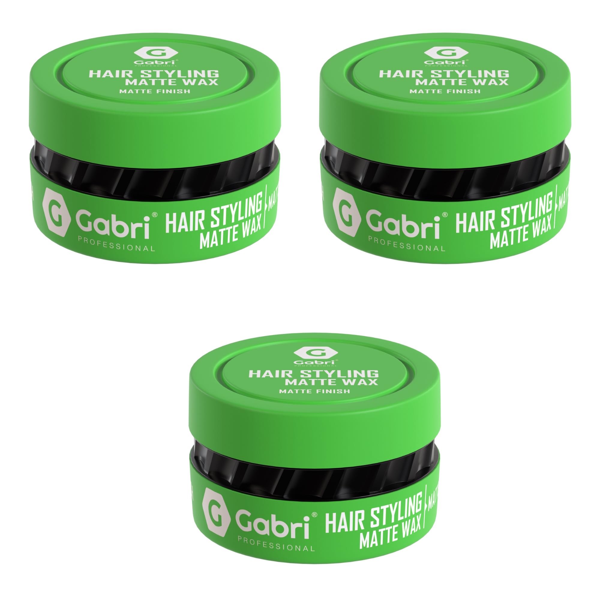 Gabri Hair Styling Wax 150ml (Pack of 3), Hair Gel Wax, Edge Control, Maximum Control and Long Lasting, Men & Women Hair (Matte Finish)