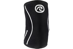 Rehband Elbow 5mm Compression Sleeve, Neoprene Elbow Sleeves for Weightlifting, Anatomical Design, Non-Slip & Close Fitting, Elbow Support Unisex, Colour:Black, Size:Medium