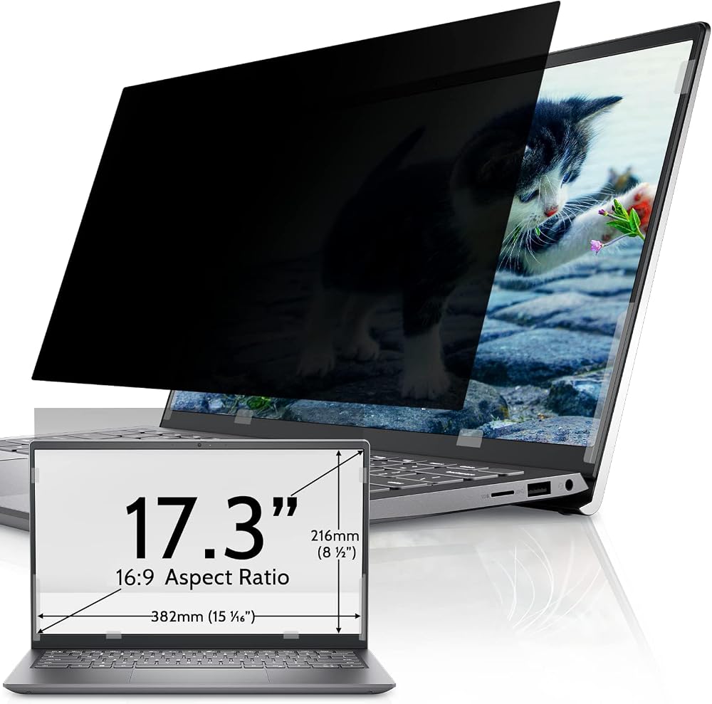 IPROKKO 17.3in Privacy Screen for 16:9 Laptops Matte/Glossy Reversible