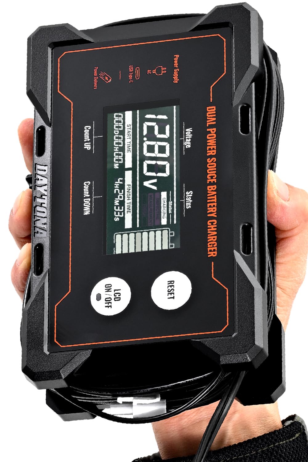 デイトナ(Daytona) バイク用 バッテリー充電器 12V専用 ポータブル電源対応 ディスプレイ付き バッテリーチャージャー 37802商品画像