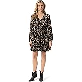 Jessica Simpson Womens Yara Ruffled Mini Dress with Belled Sleeves Standard