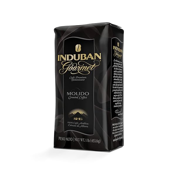 INDUBAN GOURMET, 16 OZ BAG, GROUND COFFEE, MEDIUM ROAST – PREMIUM 100% ARABICA COFFEE FROM THE DOMINICAN REPUBLIC (PACK OF 1)