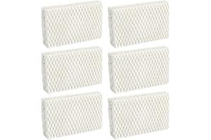 Qloby 6 Pack WF813 Humidifier Filter Replacement, Upgraded Humidifier Wick Filter for ReliOn RCM-832 RCM-832N, for ProCare PCWF-813 PCCM-840, for Equate EQWF813 EQ 2119-UL Cool Mist Humidifier Filters