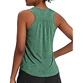 PINSPARK Workout Tank Tops for Women Racerback Loose Fit Yoga Top Sleeveless Gym Shirt Running Athletic Tanks Pack S-3XL