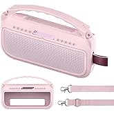 JCHPINE Silicone Cover Case for Bose SoundLink Flex Portable Bluetooth Speaker 2nd Gen, Protective Holder Accessories (Pink)
