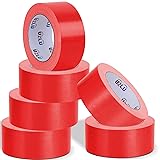 UZLU 6 Pack Red Duct Tape Bulk Heavy Duty,1.88