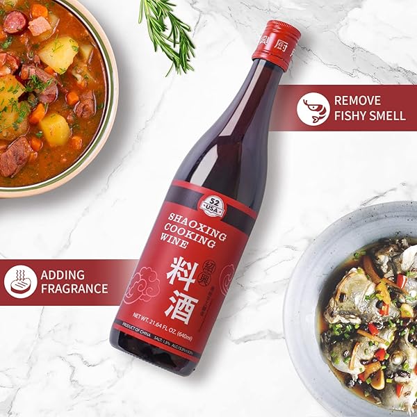 52USA SHAOXING COOKING WINE 21.64 FL OZ, MISSING SECRET INGREDIENT CHINESE COOKING WINE, SHAOXING WINE