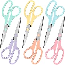 Amazon.com: Scissors Set of 6-Pack, 8" Scissors All Purpose ...