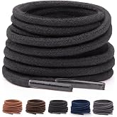 Miscly Shoe Laces for Dress Shoes - Round Oxford Shoelaces for Men - Multiple Lengths and Colors Available