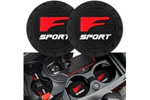 JYSDLHQ 2 PCS Car Cup Holder Coaster Interior Accessories Silicone Anti Slip Cup Mat Compatible with Lexus F Sport Coaster Diameter 2.75 inches
